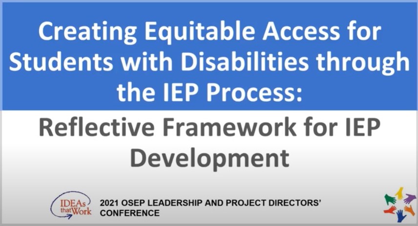 Creating Equitable Access for Students with Disabilities Through the IEP Process