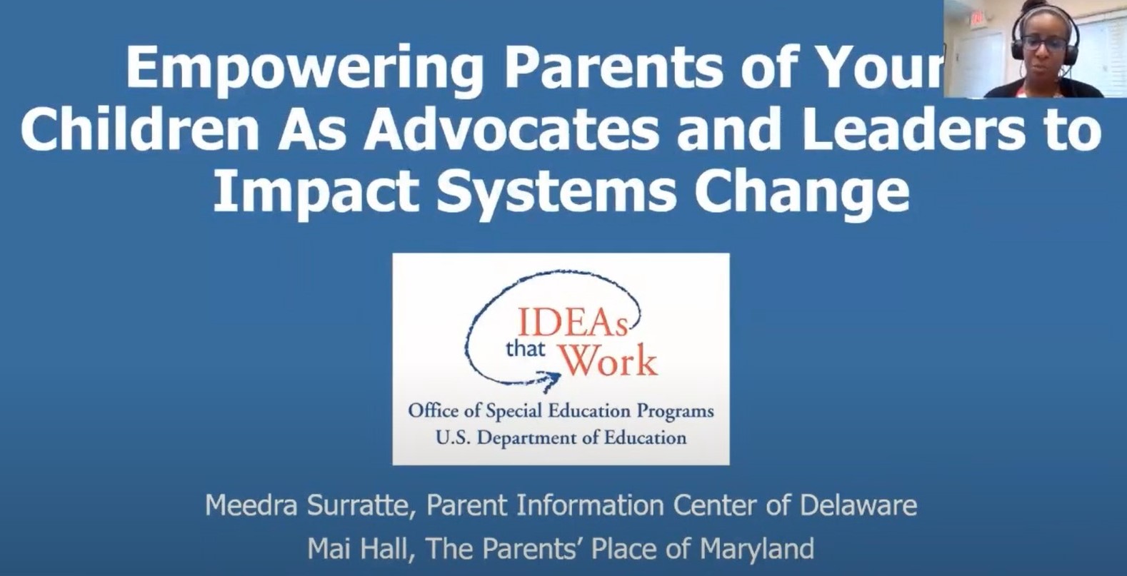 Empowering Parents of Young Children as Advocates and Leaders to Impact System Change